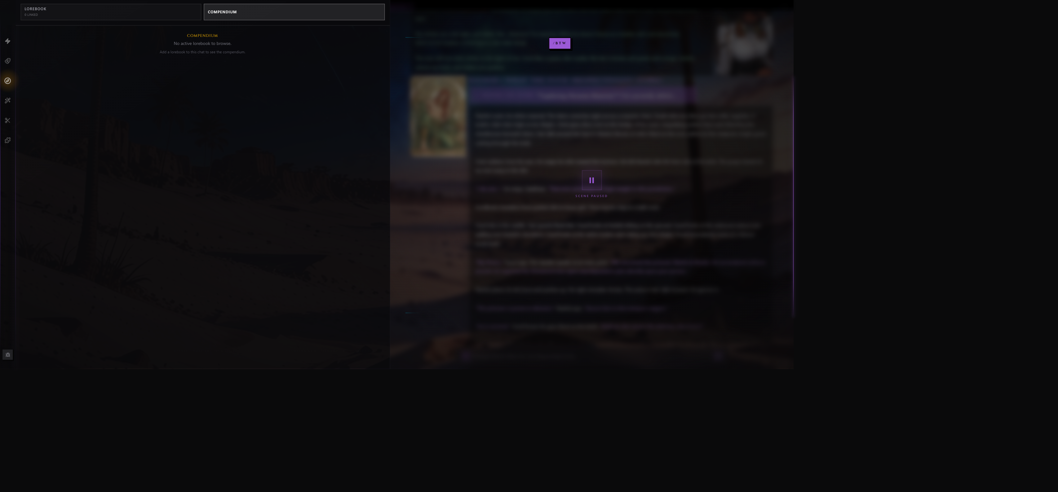 Compendium page-level tab