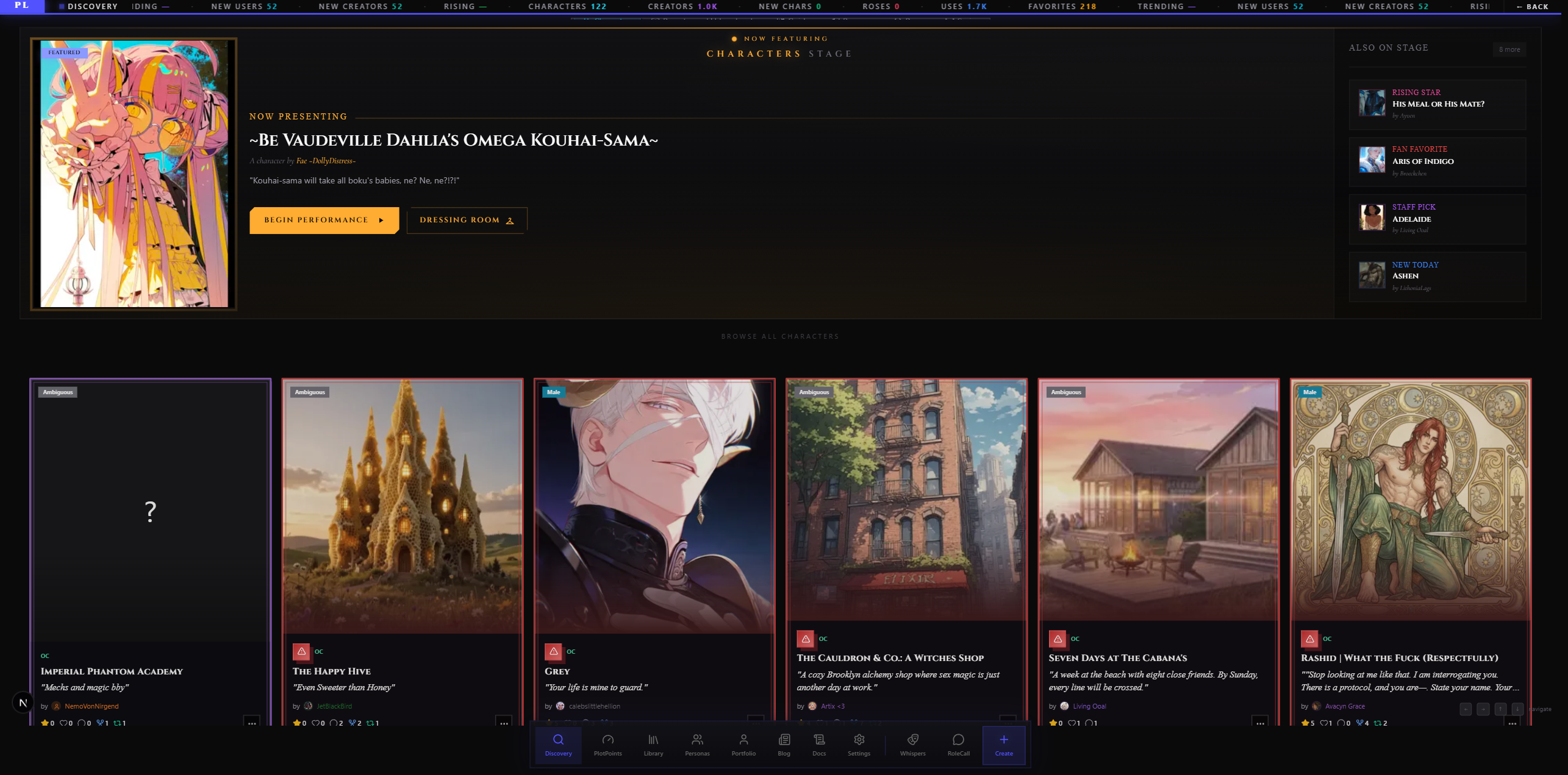 PlotLight Discovery — the catalogue side of the platform